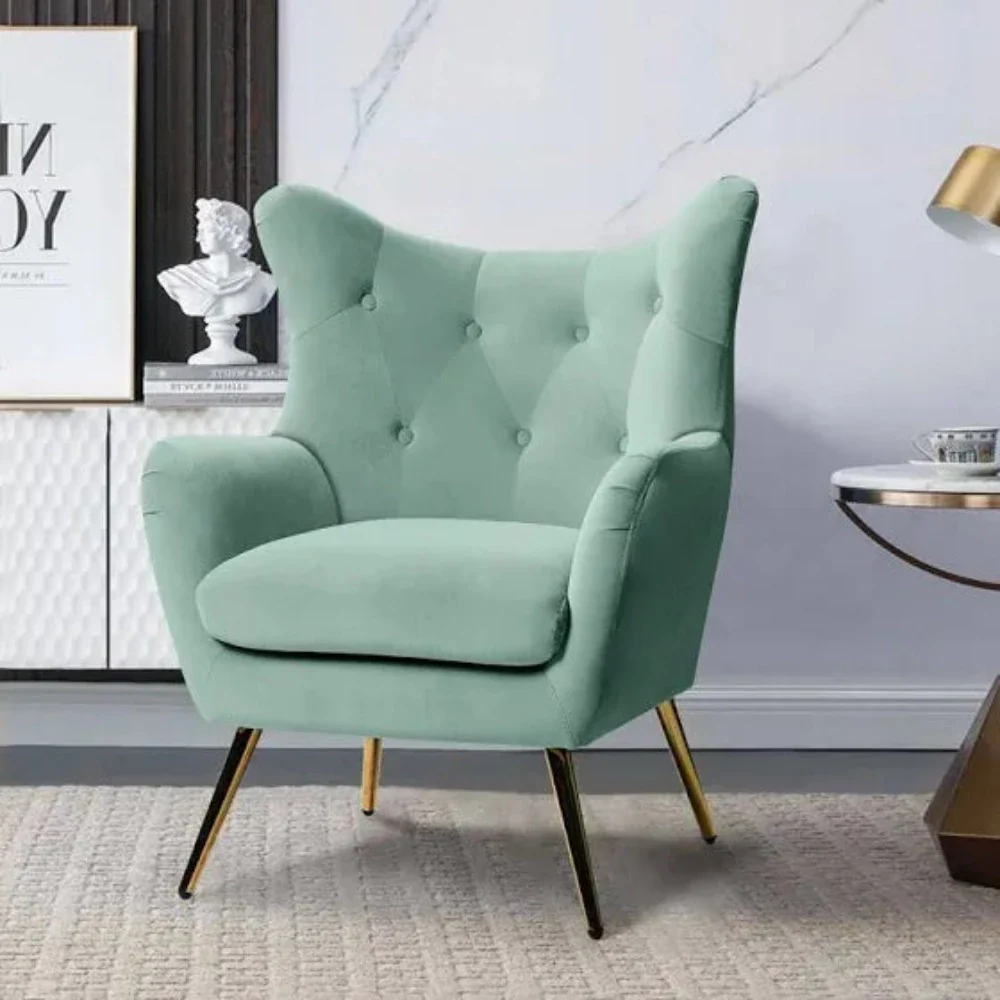 Becky Suede Accent Chair in premium velvet by Style My Space.