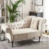 Premium Chesterfield Lounger in Suede – Elegant Seating Option