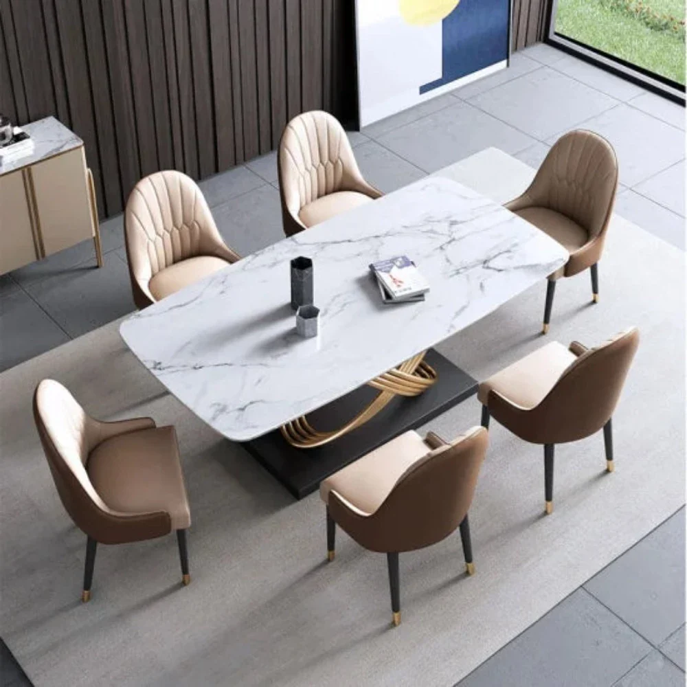 Luxury 6 Seater Dining Table in Brown2