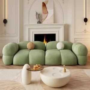 Premium Modern Suede Sofa Set