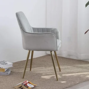 Suede Accent Chair in modern living room decor