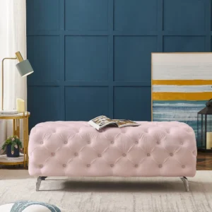 Suede Lounger in Blush Pink Color