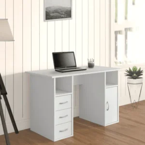 Unicorn Study Table in White Colour