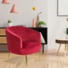 Suede Upholstered Accent Chair by Style My Space – Luxurious Design